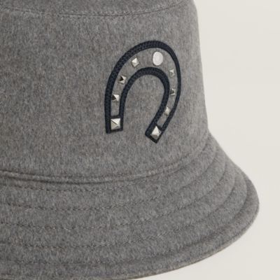 HERMES エルメス　上品な帽子　バケットハット 57 黒　グレー ハット - レディス アクセサリー | エルメス | Hermès - エルメス-公式